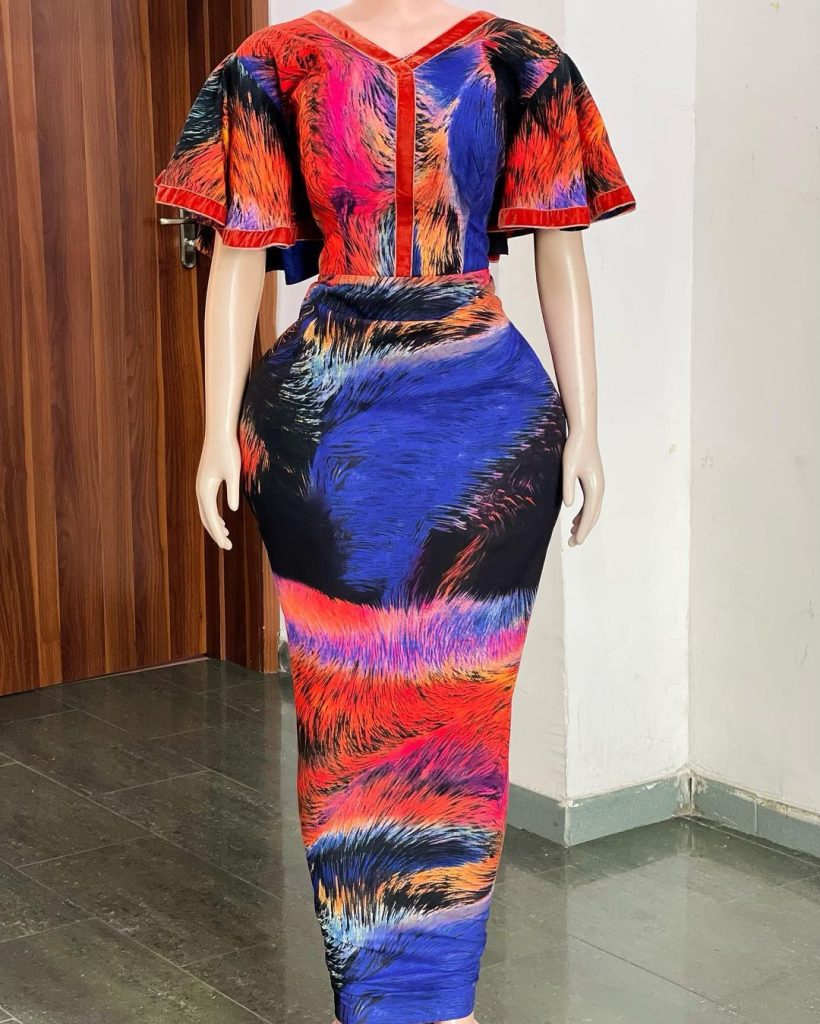 Ankara Skirt and Blouse For Young Ladies