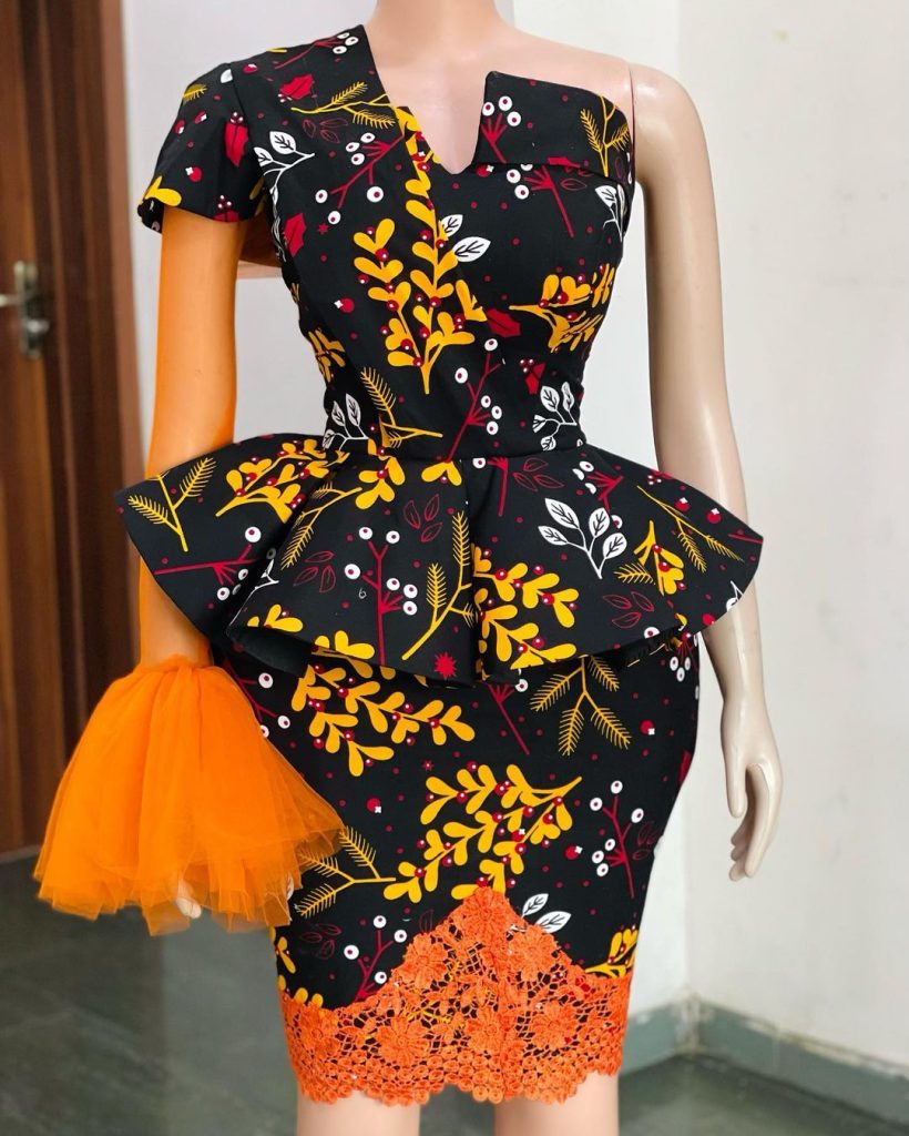 Ankara Skirt and Blouse For Young Ladies